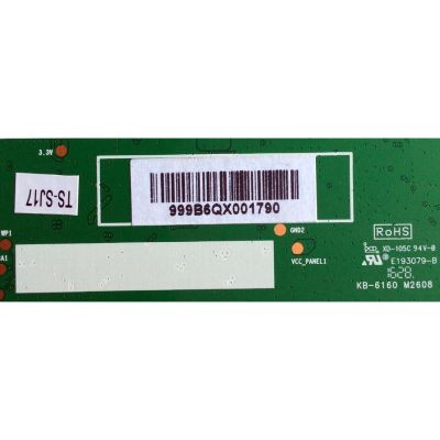 T-CON / HITACHI 999B6Q / JUC7.820.00157618 / 999B6QX001790 / PANEL C500FI6-E11-A / MODELO 50R5	 - Imagen 2